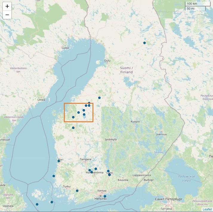 Karta Fågelinfluensa Finland