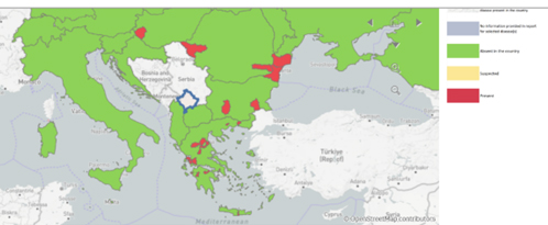 Karta över PPR i Europa 31 januari 2025