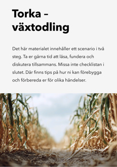 Omslag: torka på växtodlingsgård